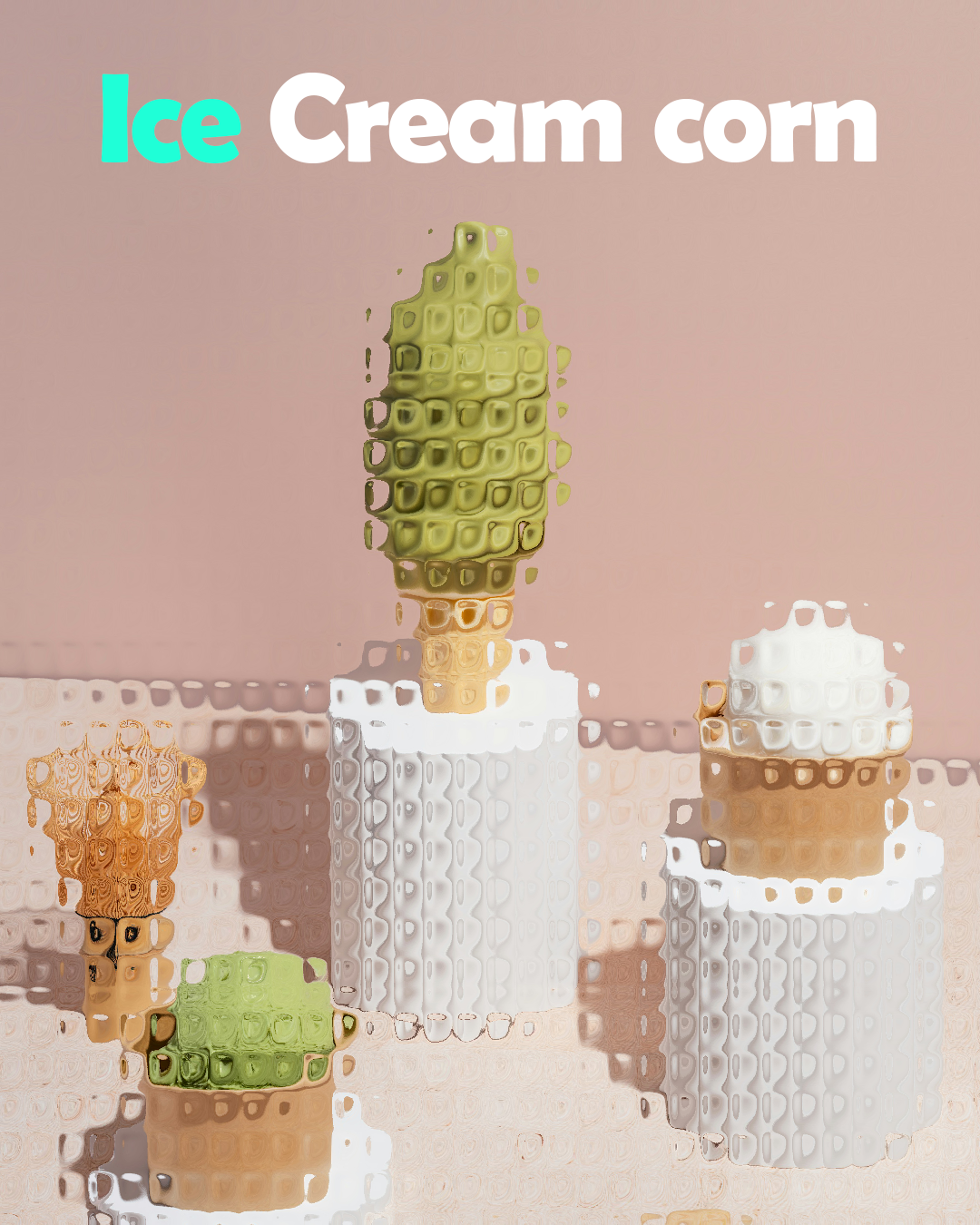 유리배경-아이스크림 이미지